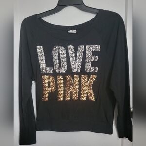 Victoria's Secret LOVE PINK Black Top